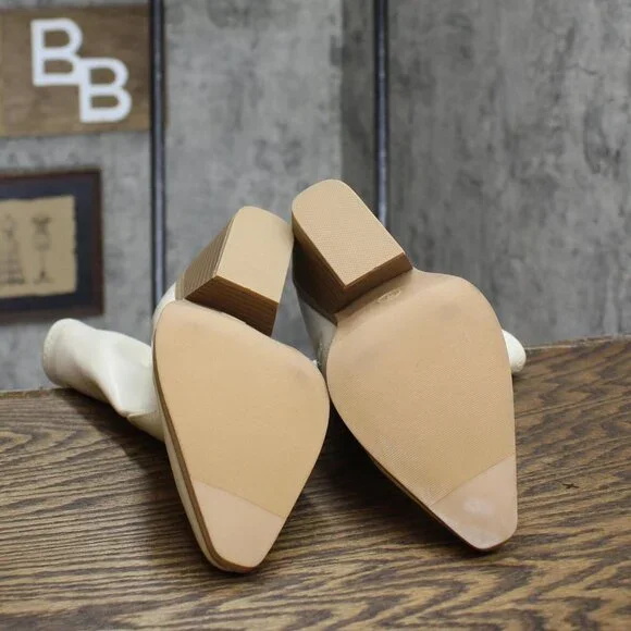 Universal Thread Women's Aubree Ankle Boots 88375051 Off White 7M - Picture 5 of 7